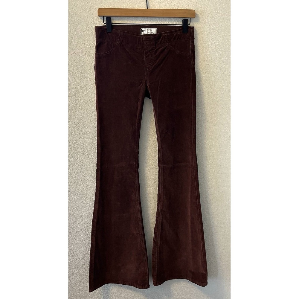Free People Brown Flare Pants